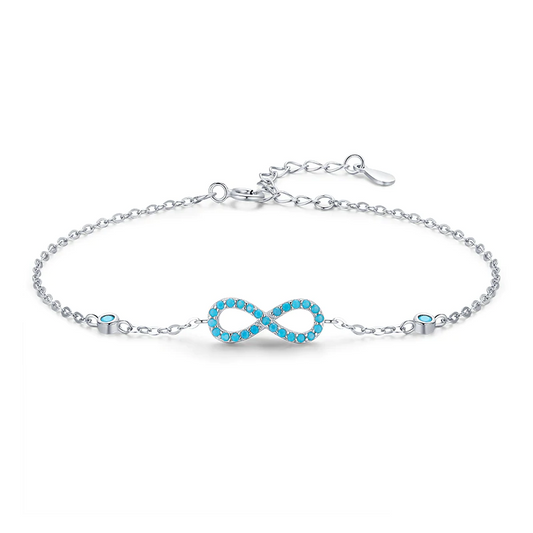 925 Sterling Silver Romantic Infinite Love Bracelet