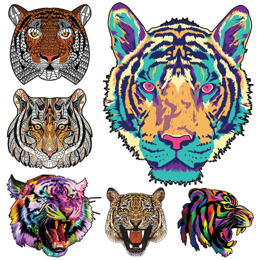 Jigsaw Toy 3D Wooden Puzzles Tiger DIY Unique Handicraft Popular Animal Shape Birthday Child Toy For Adults Puzzle