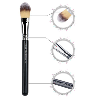 Makeup Foundation brush for face Blending Flat Liquid Cream Synthetic hair