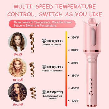 Automatic Rotating Ceramic Hair Curler Professional Iron Curler Styling Tools for Curls Waves Ceramic Curly Magic Hair Curlers