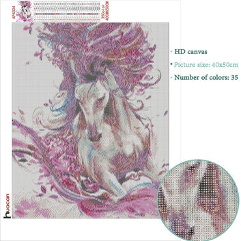 Diamond Embroidery Animal Cross Stitch DIY Diamond Painting Horse Diamond Mosaic Rhinestones Home Decor