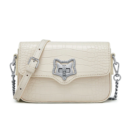 Bolso bandolera de piel de cocodrilo de moda