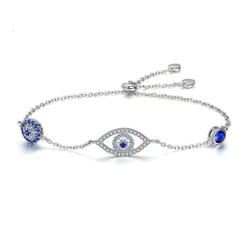 925 Sterling Silver Blue Eyes Bracelet