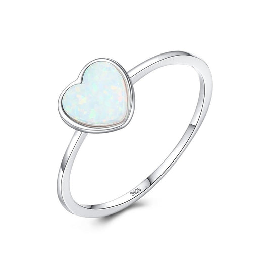 Anillo de compromiso con piedras preciosas de círculo fino y elegante en plata de ley 925