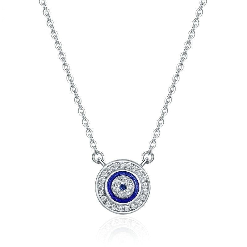 925 Sterling Silver Lucky Blue Eye Necklace