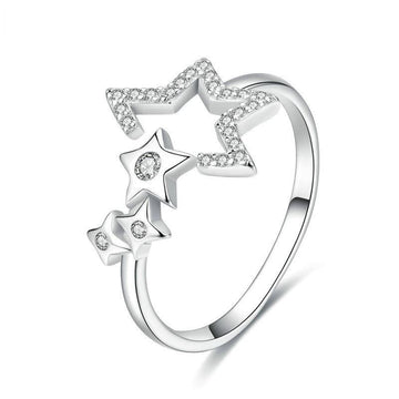 925 Sterling Silver Luminous Star Ring