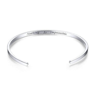 925 Sterling Silver Nothing Is Impossible Bracelet