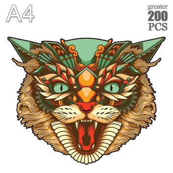 Unique Animal Cat 3D Wooden Puzzles Adult Jigsaw Puzzle Gift Box Puzzle Toys Gifts