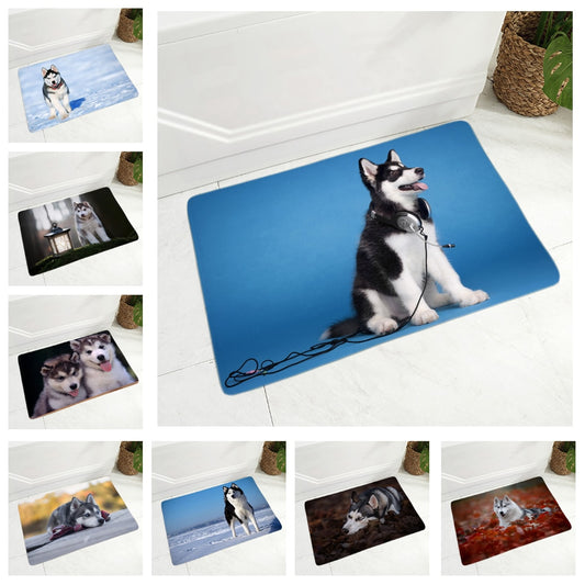 Siberian Husky Dog Door Mat Doormat