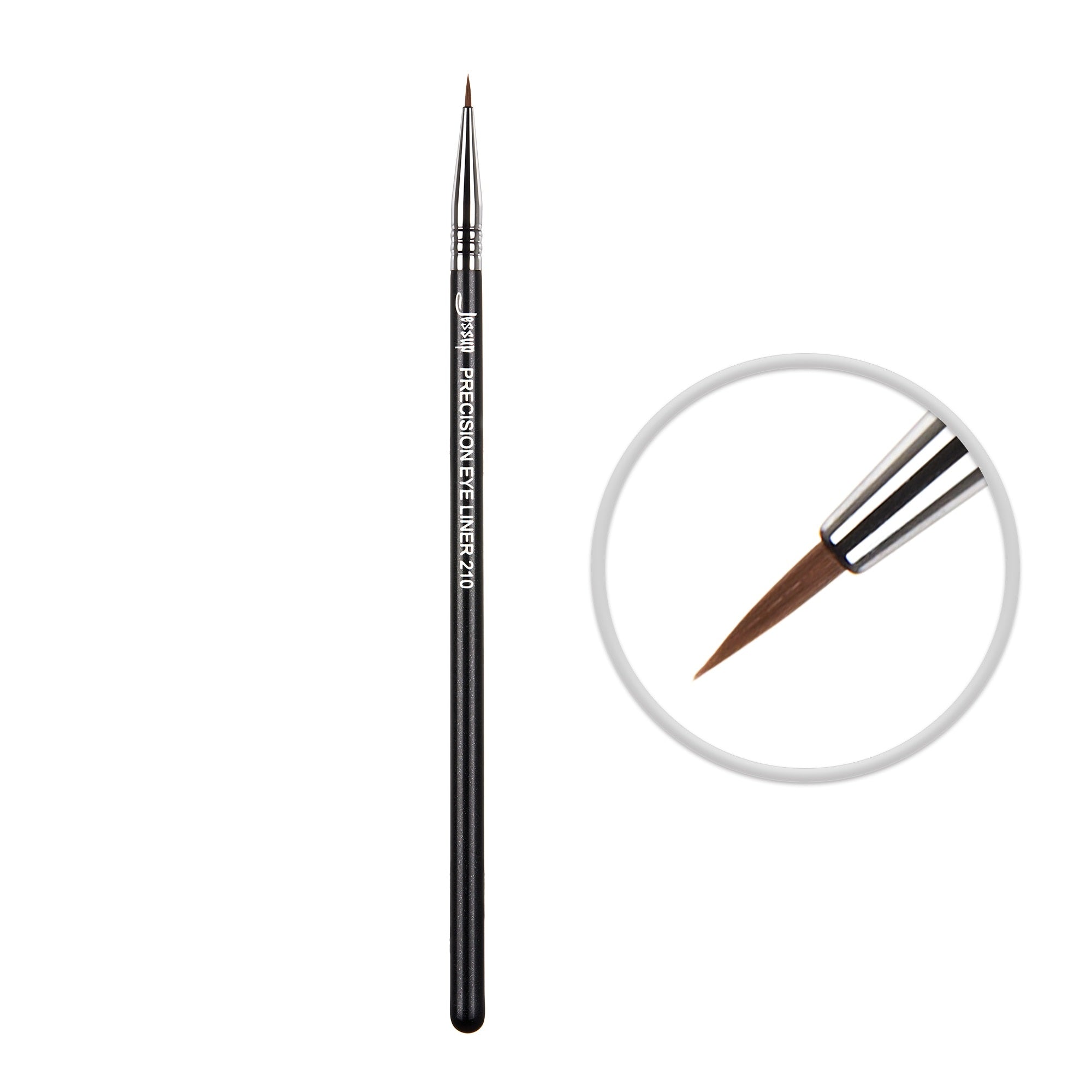 Eyeliner brush Black/Silver Precision makeup tools thin Professional Synthetic Hair Single Makeup brushes