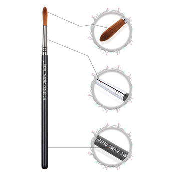 Eyeshadow brush Makeup Synthetic Hair Tapered Crease Long Wispy Head Cosmetic