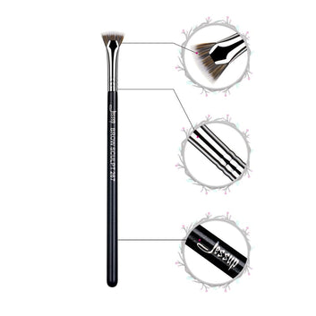 Pincel para cejas, sombra de ojos, labios, esculpir cejas, herramientas de maquillaje para cosméticos, polvos, líquidos, correctores, cremas.