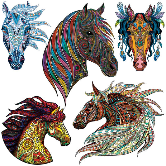 Horse Dinosaur Wooden Jigsaw Puzzle Toy Wooden Puzzles For Adults Kids Gifts Educational Games Toys