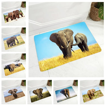 Wild Animal Doormat Decor Brave African Lion Floor Door Mat