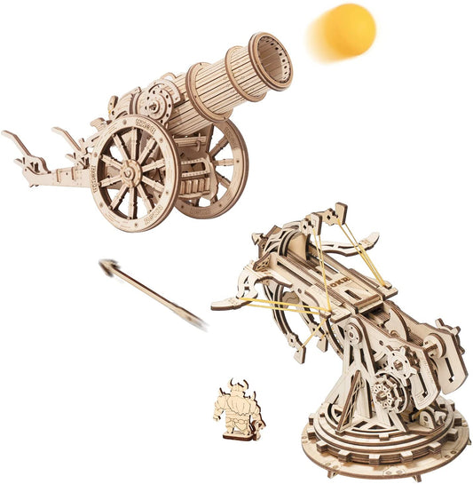 3D Wooden Puzzle Medieval Siege Weapons Game Assembly Set Strategy Toy