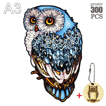 Unique Cock Wooden Animals Puzzle For Adults Kids Puzzles Toys DIY Educational Games Gifts