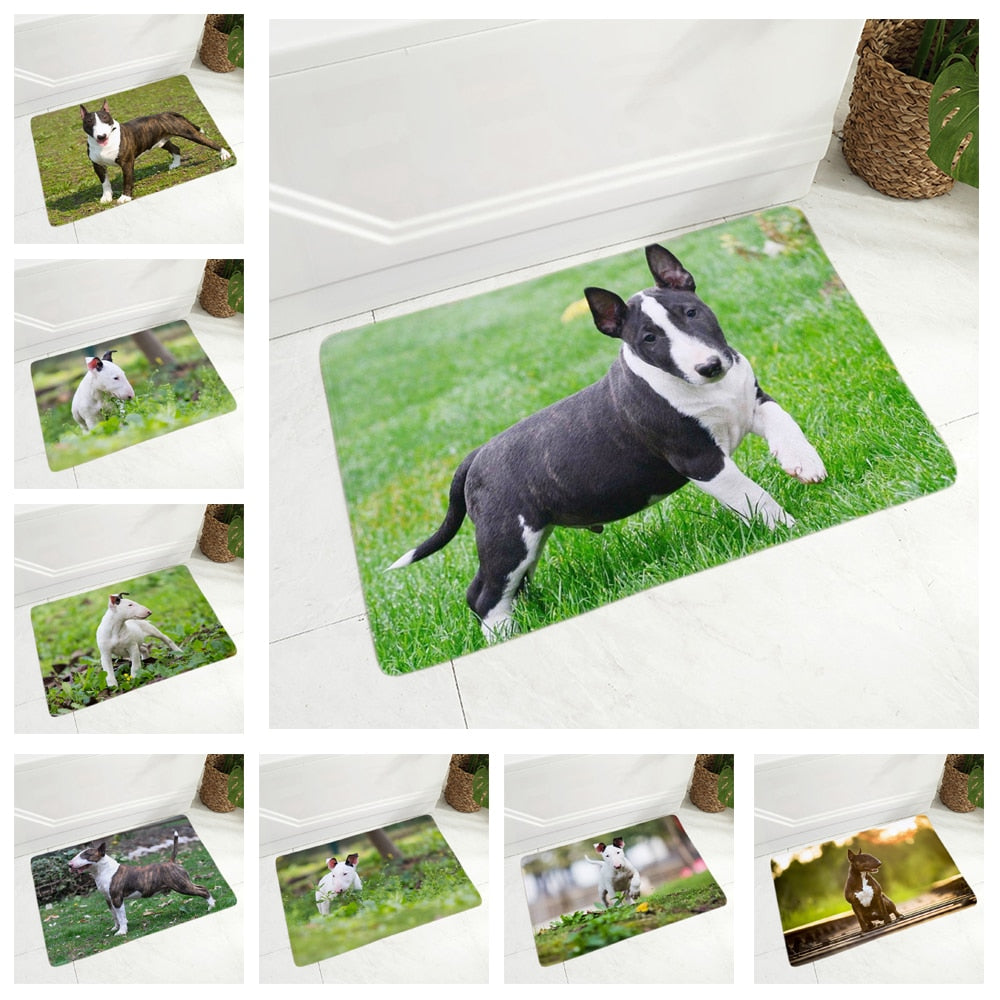 England Pit Bull Terrier Dog Doormat Decor Pet Animal Floor Door Mat