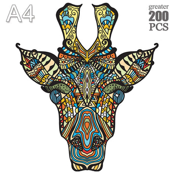 Unique Animal Deer 3D Wooden Puzzle Adult Jigsaw Puzzle Gift Wrapping Box Puzzle Toys Gifts