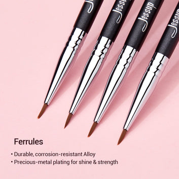 Eyeliner brush Black/Silver Precision makeup tools thin Professional Synthetic Hair Single Makeup brushes