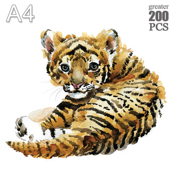 Jigsaw Toy 3D Wooden Puzzles Tiger DIY Unique Handicraft Popular Animal Shape Birthday Child Toy For Adults Puzzle
