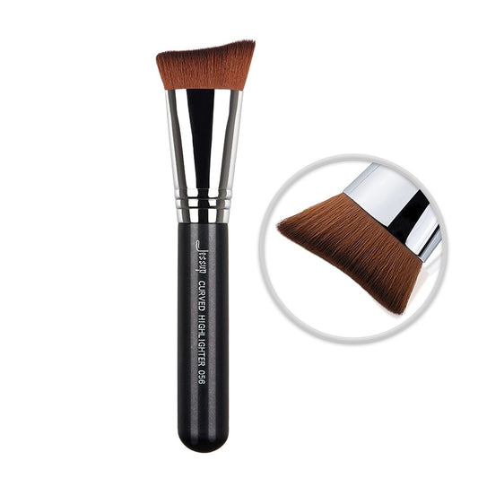 Pincel Maquillaje Iluminador de Rostro Kit de Belleza Herramienta Cosmética Precisión Contorno Polvo Crema