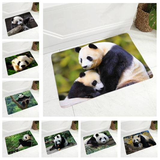 Cute Panda Doormat Decor Animal Floor Door Mat