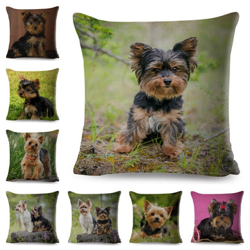 Cute MINI Dog Cushion Cover Decor Pet Animal Printed Pillow Case
