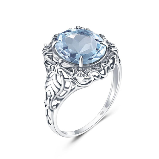 Anillo Kpop de plata de ley 925 auténtica