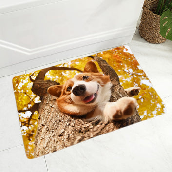 Cute Welsh Corgi Pembroke Dog Doormat Decor Pet Animal Floor Door Mat