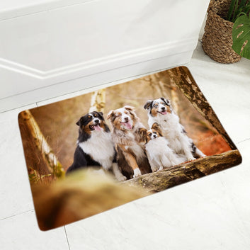 Cute Spain Papillon Dog Doormat Decor Pet Animal Floor Door Mat