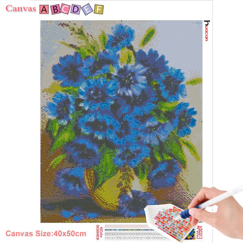 Diamond Painting Flower Full Square Embroidery Floral Diamond Mosaic Cross Stitch Picture Rhinestones Diamond Art