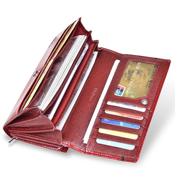 Genuine Leather Women Wallet Multifunction Womens Clutch Wallets Brand Purses Femme Billetera Card Holder Phone Bag