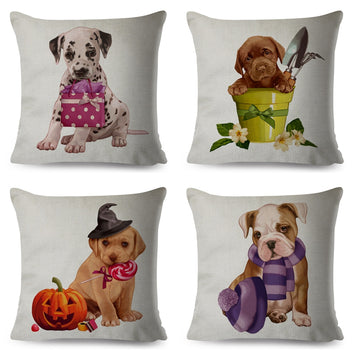 Cute Cartoon Fashion Franch Bulldog Cushion Cover Pillow Case
