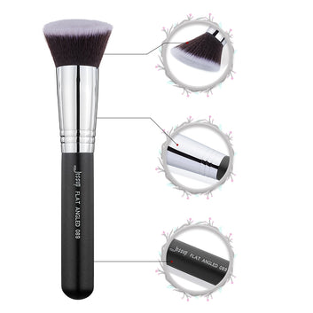 Makeup Brush Beauty Cosmetic tool Flat Angled Blending Liquid Synthetic hair