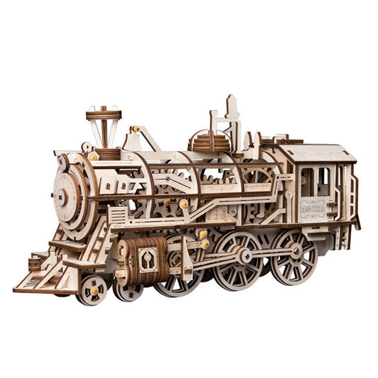 DIY Laser Cutting 3D Mechanical Model Wooden Model Building Block Kits Assembly Toy