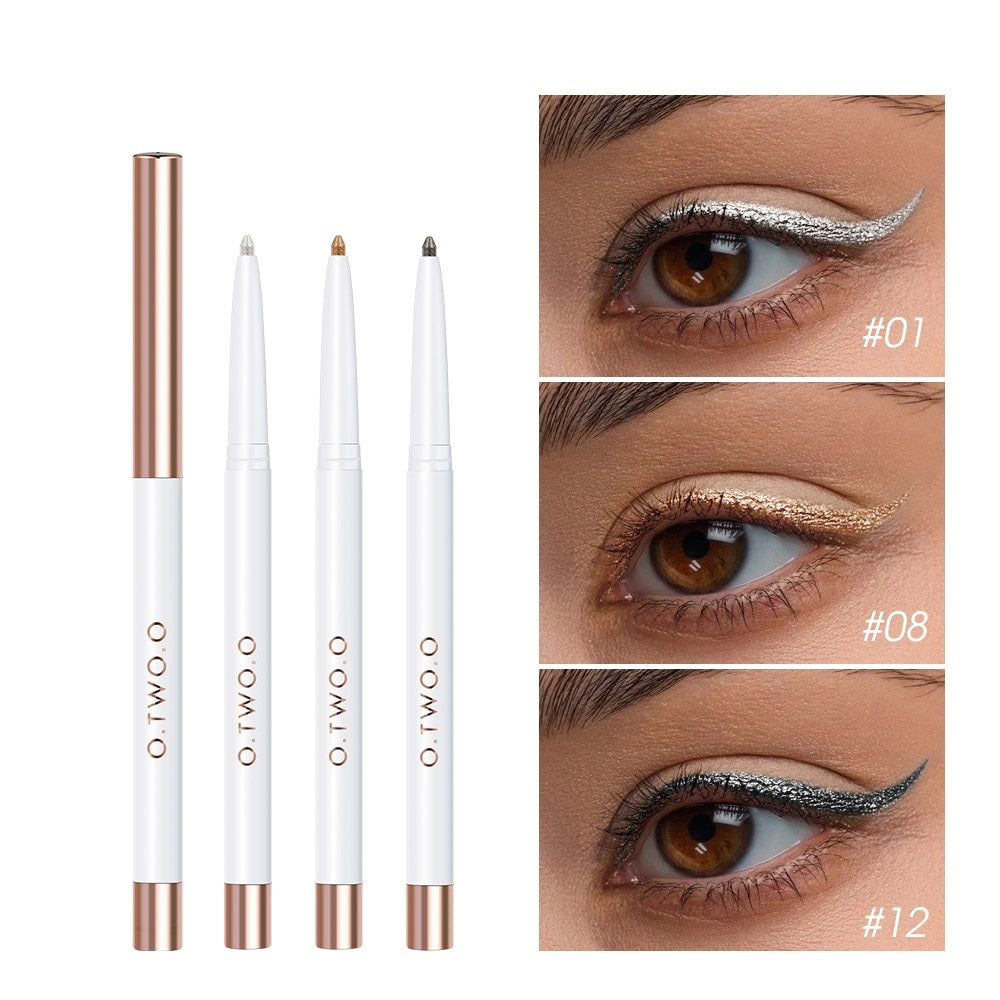Eyeshadow Pen Eyeliner Pencil 12 Colors Cosmetics Smooth High Pigment Highlighter Shadows Stick Makeup For Women