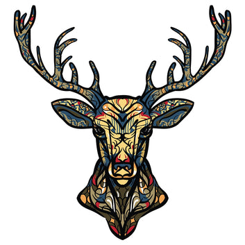 Unique Deer 3D Wooden Puzzle Adult Kids Jigsaw Puzzles Animal Puzzles Gifts Toys