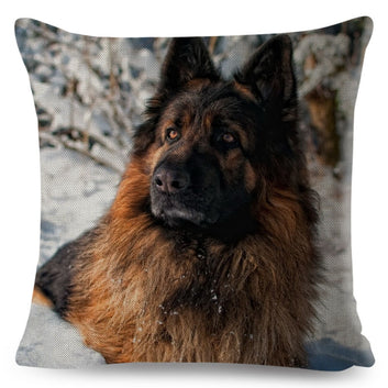 Pet Animal  Pillow Case Decor German Shepherd Dog Cushion Cover