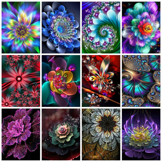 Full Square Diamond Painting Mandala Flower