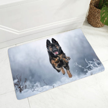 Cute German Shepherd Dog Mat Decor Pet Animal Doormat