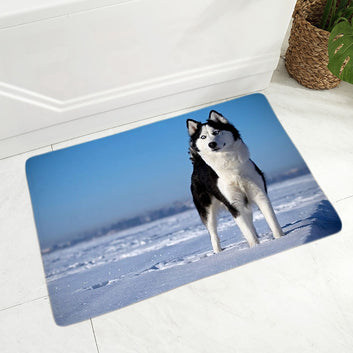 Siberian Husky Dog Door Mat Doormat
