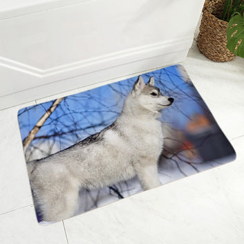 Siberian Husky Dog Door Mat Pet Animal Floor Mat