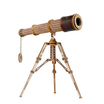 314pcs Telescopic Monocular Telescope Wooden Model Building Kits Assembly Toy Gift for Children Adult