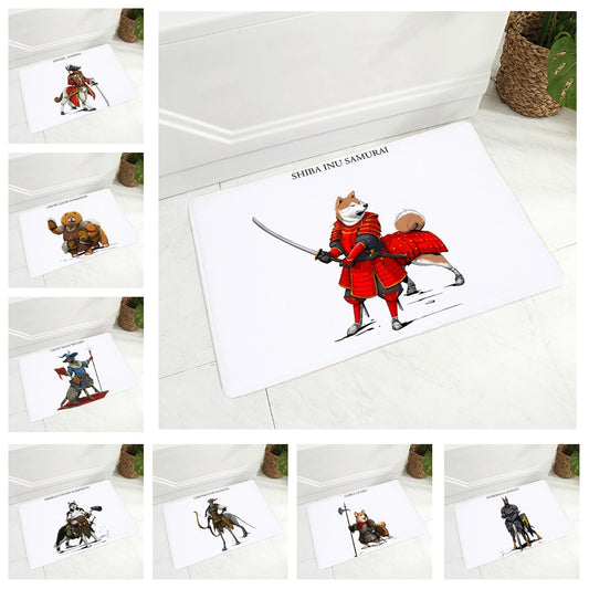 Cartoon Dog Cos Medieval knight Carpet Cute Pet Doormat Floor Door Mat