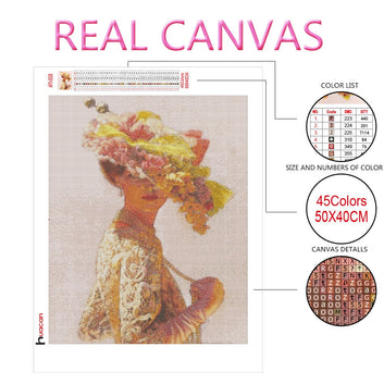 Diamond Painting Lady Full Square Mosaic New Arrival Woman Portrait Embroidery