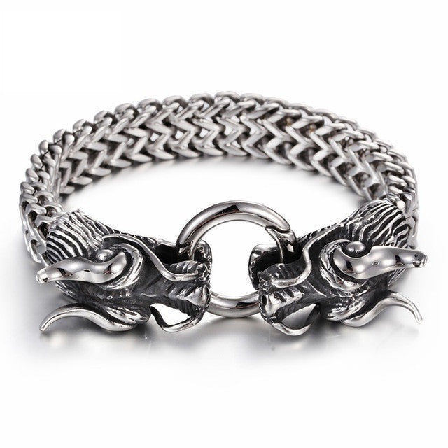 Chinese Dragon Head Charm Bracelet