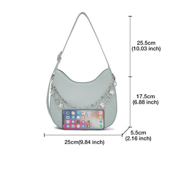 Design Light Luxury Ladies High-quality Versatile Split Leather Shoulder Bag