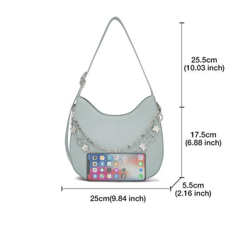 Design Light Luxury Ladies High-quality Versatile Split Leather Shoulder Bag