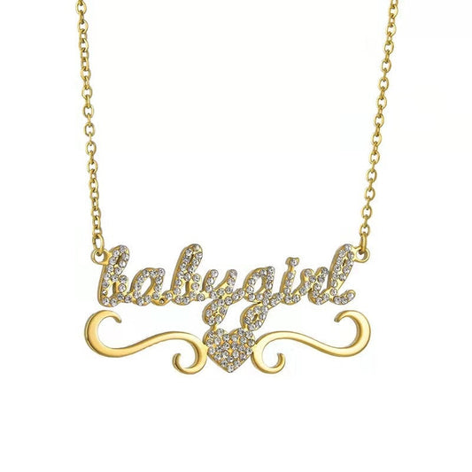 New Fashion Customized Names Pendants Necklace Custom Namplate Necklace