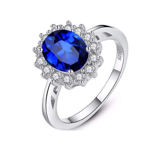 Anillo de zafiro, esmeralda y rubí de la princesa Diana, William y Kate